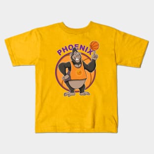 Phoenix Suns Basketball Mascot Gorilla Kids T-Shirt